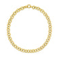 14k Yellow Gold Round Link Chain Necklace