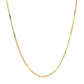 Diamond Cut Bar Links Pendant Chain in Yellow Gold (1.30 mm)