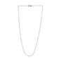 Adjustable Cable Chain in 14k White Gold (0.97 mm)
