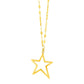 14k Yellow Gold Necklace with Star Pendant