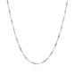 14k White Gold Singapore Chain (1.30 mm)