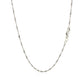 14k White Gold Singapore Chain (1.30 mm)