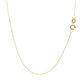 14k Yellow Gold Necklace with Moon