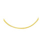 2.5mm 14k Two Tone Gold Reversible Omega Necklace