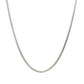 Sterling Silver Rhodium Plated Round Box Chain 1.5mm