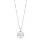 Sterling Silver inch Round Tree of Life Necklace