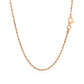 14k Rose Gold Solid Diamond Cut Rope Chain (1.60 mm)