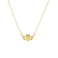 14k Yellow Gold Pendant with Claddagh Symbol