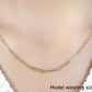 14k Yellow Gold Wire Paperclip Chain (2.70 mm)