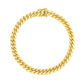 14k Yellow Gold Classic Miami Cuban Solid Bracelet (7.10 mm)