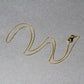 18k Yellow Gold Round Cable Link Chain (0.97 mm)