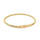 10k Yellow Gold Solid Diamond Cut Rope Bracelet (2.75 mm)