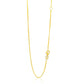 14k Yellow Gold Adjustable Box Chain (0.80 mm)