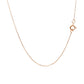 14k Rose Gold Diamond Cut Cable Link Chain (0.68 mm)