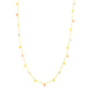 14K Tri Color Necklace with Dangling Circles
