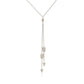 Sterling Silver 18 inch Lariat Necklace with Two Arrows