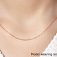 14k Pink Gold Oval Cable Link Chain (0.97 mm)