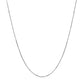 Double Extendable Box Chain in 14k White Gold (0.51 mm)