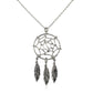 Sterling Silver 17 inch Necklace with Dream Catcher Pendant