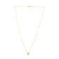 14k Yellow Gold MOP Evil Eye Necklace