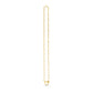 14k Yellow Gold Heart Element Paperclip Necklace