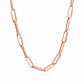 14K Rose Gold Bold Paperclip Chain (4.20 mm)
