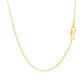 14k Yellow Gold Round Cable Link Chain (1.1 mm)