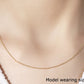 14k Yellow Gold Round Cable Link Chain (1.1 mm)