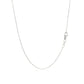 14k White Gold Diamond Embellished Cross Motif Necklace (.21cttw)