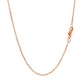14k Rose Gold Diamond Cut Cable Link Chain (1.30 mm)