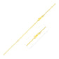 Extendable Box Chain in 14k Yellow Gold (0.70 mm)