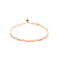 Adjustable Tennis Style Bracelet with Cubic Zirconia in Sterling Silver (5.10 mm)