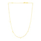 14K Yellow Gold Necklace with Triangles