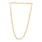 14k Yellow Gold High Polish Elongated Paperclip Jax Link Necklace