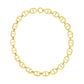 14k Yellow Gold High Polish Oval Mariner Link Necklace (13.8mm)