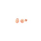 14k Rose Gold Classic Round Shape Stud Earrings (6mm)