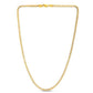 14k Yellow Gold Round Pave Franco Chain (4.00 mm)