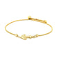 14k Yellow Gold Anchor Design Adjustable Lariat Bracelet