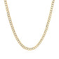14k Two Tone Gold Pave Curb Chain (2.60 mm)