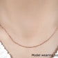 18k Rose Gold Diamond Cut Cable Link Chain (1.10 mm)