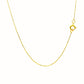 14k Yellow Gold Diamond Cut Cable Link Chain (0.68 mm)