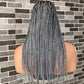 Knotless (Salt and pepper) Full lace wig