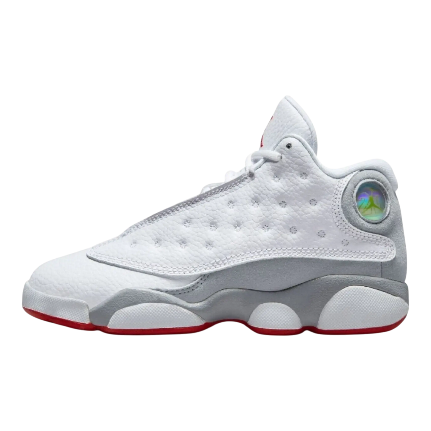 Jordan 13 Retro Kids Shoes White/True Red/Wolf Grey