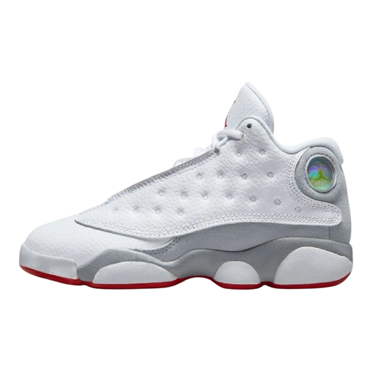 Jordan 13 Retro Kids Shoes White/True Red/Wolf Grey