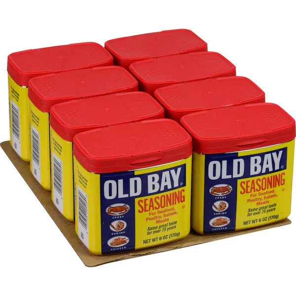 Old Bay Seasoning Original - Classic Chesapeake Spice Blend, 6 oz (Case of 8)
