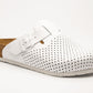Bjorn by LEON- Men’s Leather Clogs – Breathable Perforated Slip-On Shoes with Cork Style Footbed