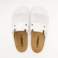 Bjorn by LEON- Men’s Leather Clogs – Breathable Perforated Slip-On Shoes with Cork Style Footbed