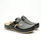 Leona by LEON- Women’s Leather Clog- Orthopedic with Adjustable Buckle and Perforated Leather for Breathability