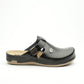 Leona by LEON- Women’s Leather Clog- Orthopedic with Adjustable Buckle and Perforated Leather for Breathability