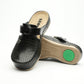 Leona by LEON- Women’s Leather Clog- Orthopedic with Adjustable Buckle and Perforated Leather for Breathability